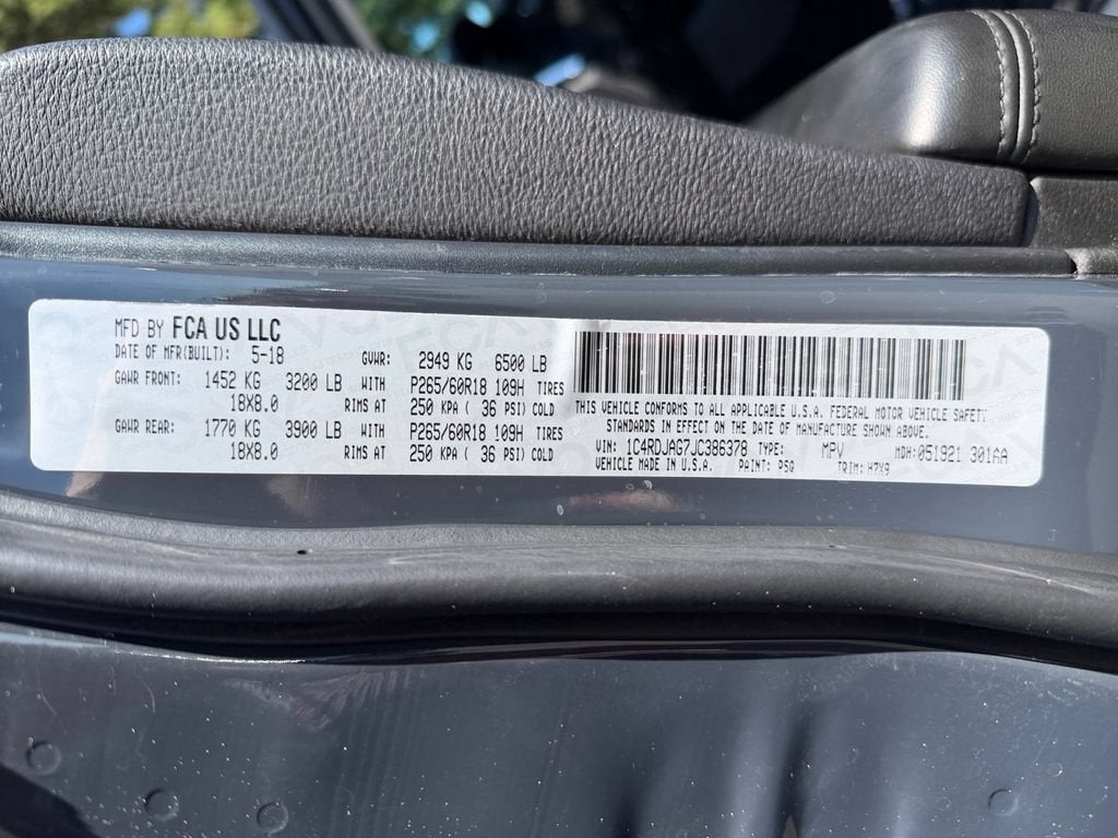2018 Dodge Durango SXT