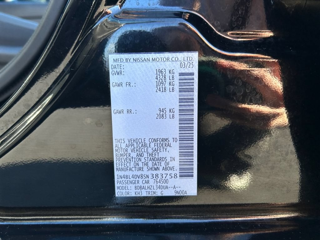 2025 Nissan Altima SV FWD