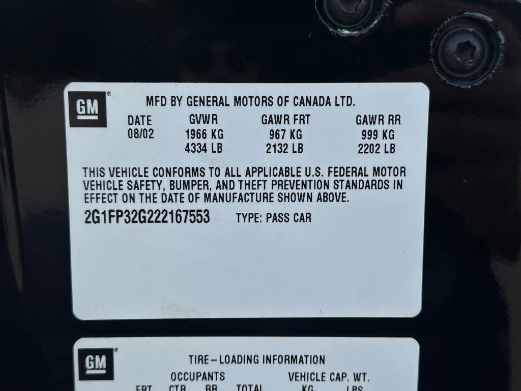 2002 Chevrolet Camaro Z28