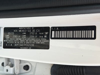2023 Kia Forte LXS