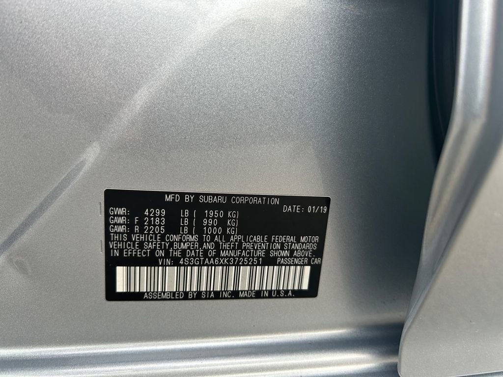 2019 Subaru Impreza Base