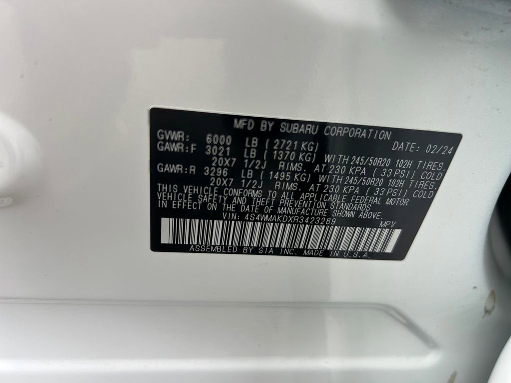 2024 Subaru Ascent Onyx Edition Limited