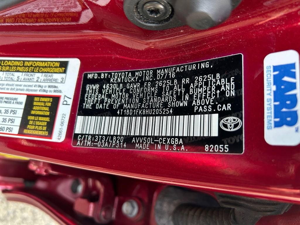 2017 Toyota Camry Hybrid LE