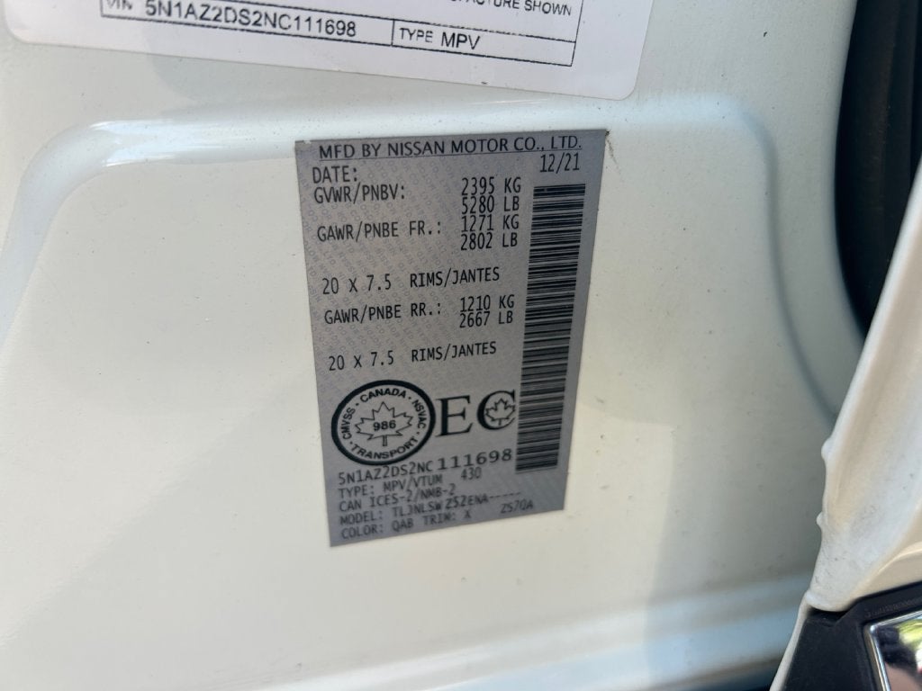 2022 Nissan Murano Platinum Intelligent AWD