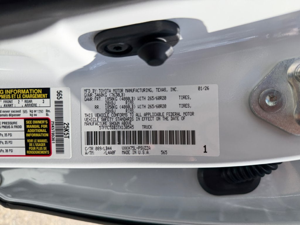2026 Toyota Tundra 4WD 1794 Edition Hybrid