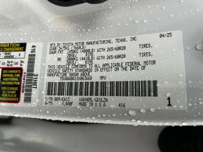 2025 Toyota Sequoia SR5