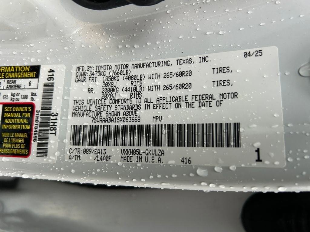 2025 Toyota Sequoia SR5