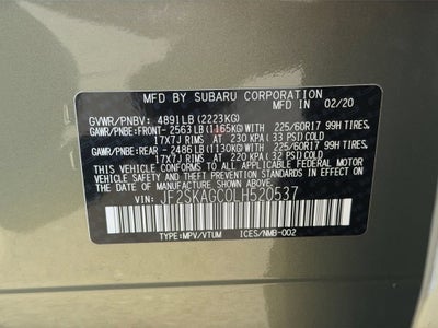 2020 Subaru Forester Premium