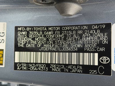 2020 Toyota Corolla LE
