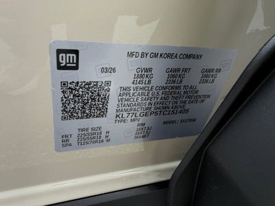 2026 Chevrolet Trax 1RS