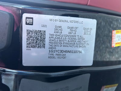 2022 Chevrolet Corvette Stingray 3LT