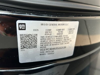 2026 Chevrolet Corvette Stingray 3LT