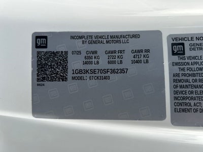 2025 Chevrolet Silverado 3500 HD Chassis Cab Work Truck