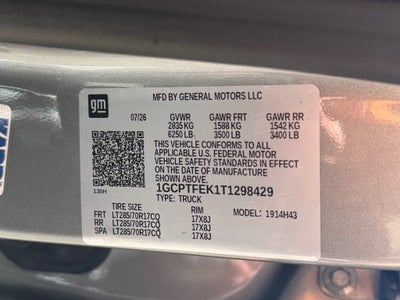 2026 Chevrolet Colorado ZR2