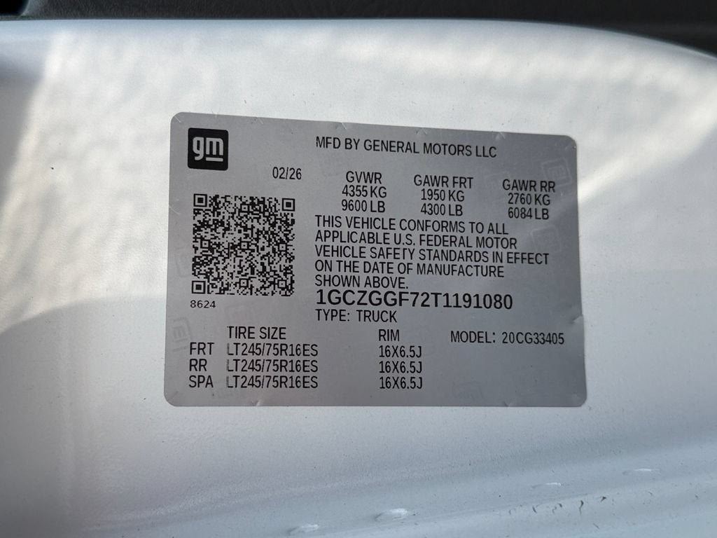 2026 Chevrolet Express Cargo 1WT