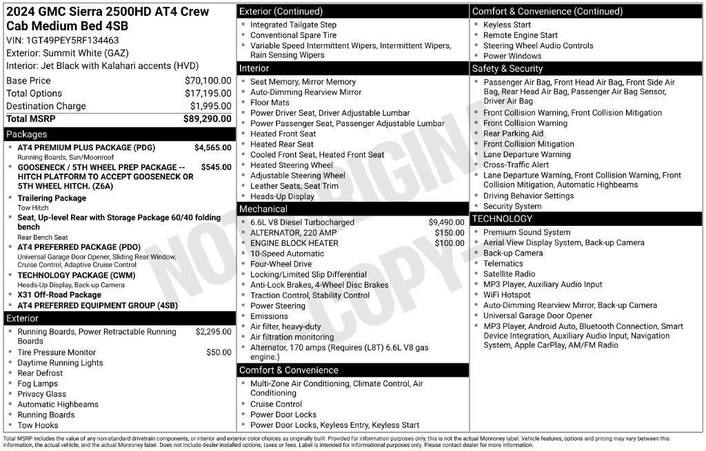 2024 GMC Sierra 2500 HD AT4