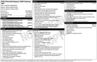 2025 Chevrolet Express Cutaway 3500 1WT