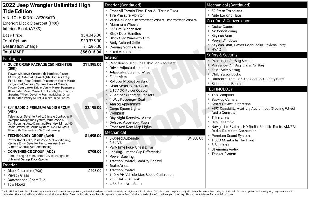 2022 Jeep Wrangler Unlimited High Tide