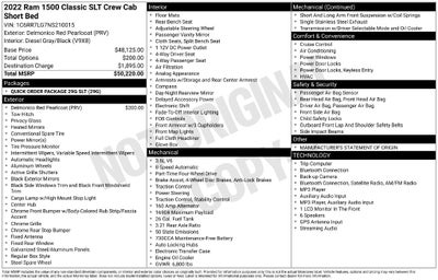 2022 RAM 1500 Classic SLT