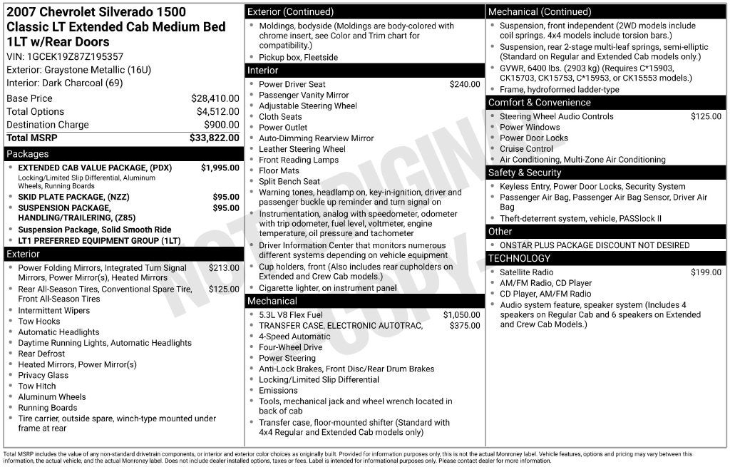 2007 Chevrolet Silverado 1500 Classic LT LT3