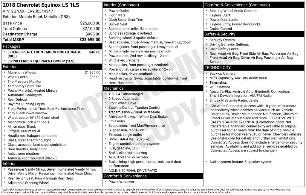 2018 Chevrolet Equinox LS