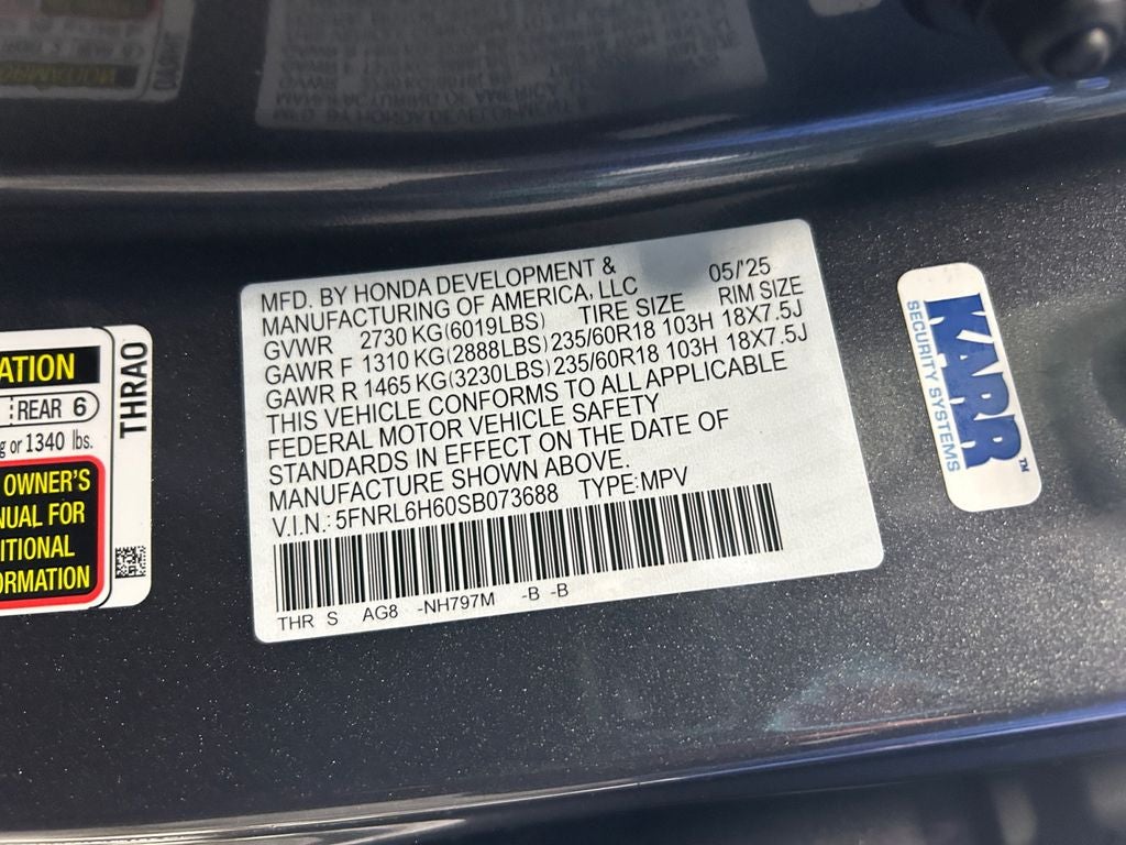 2025 Honda Odyssey EX-L