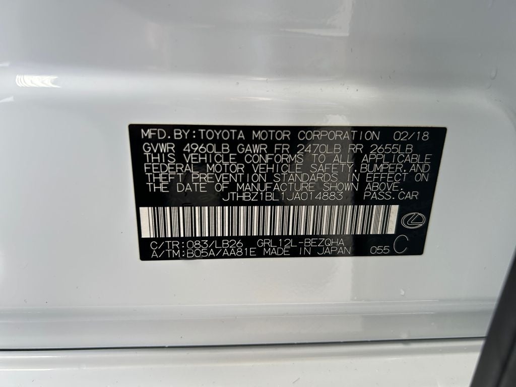 2018 Lexus GS 350 F Sport