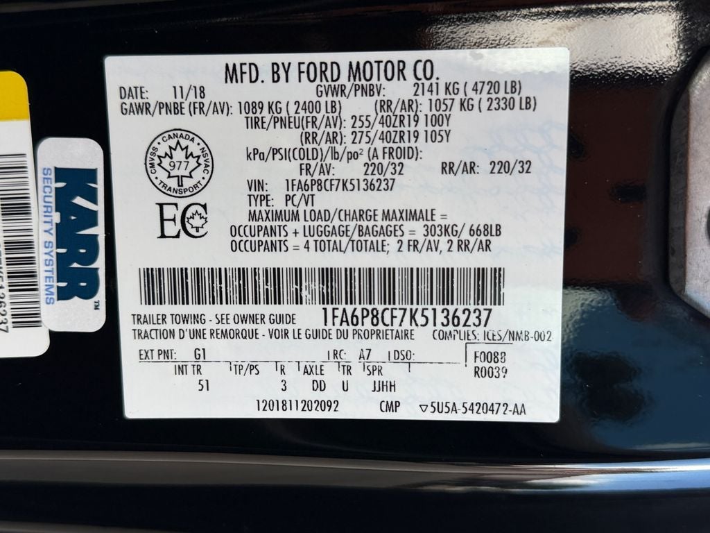 2019 Ford Mustang GT Premium