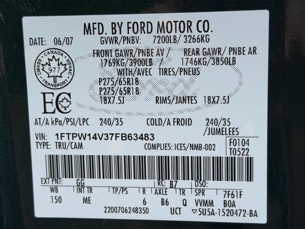 2007 Ford F-150 XLT