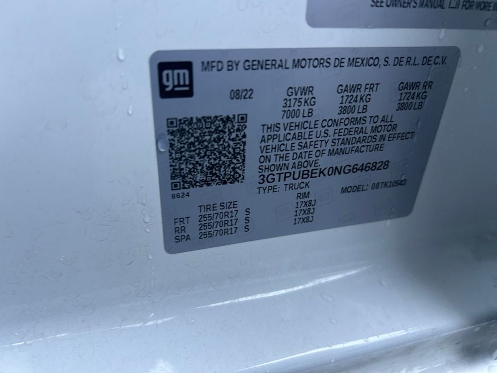 2022 GMC Sierra 1500 SLE