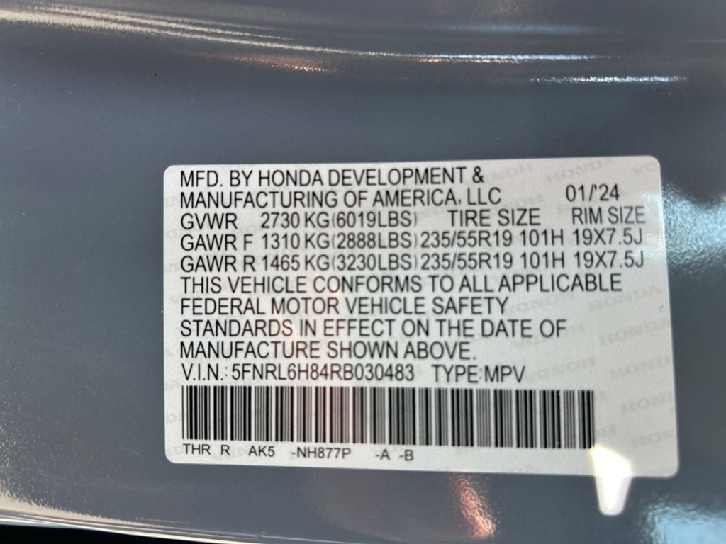 2024 Honda Odyssey Touring