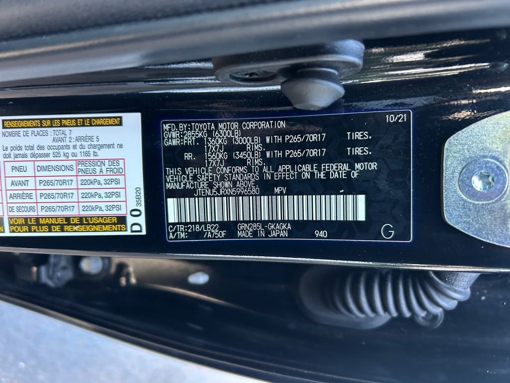 2022 Toyota 4Runner SR5 Premium W/ 3RD ROW