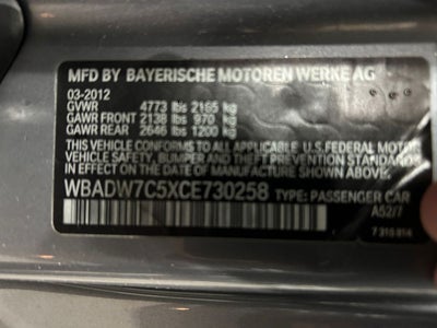 2012 BMW 3 Series 328i