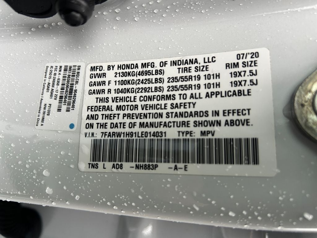 2020 Honda CR-V Touring