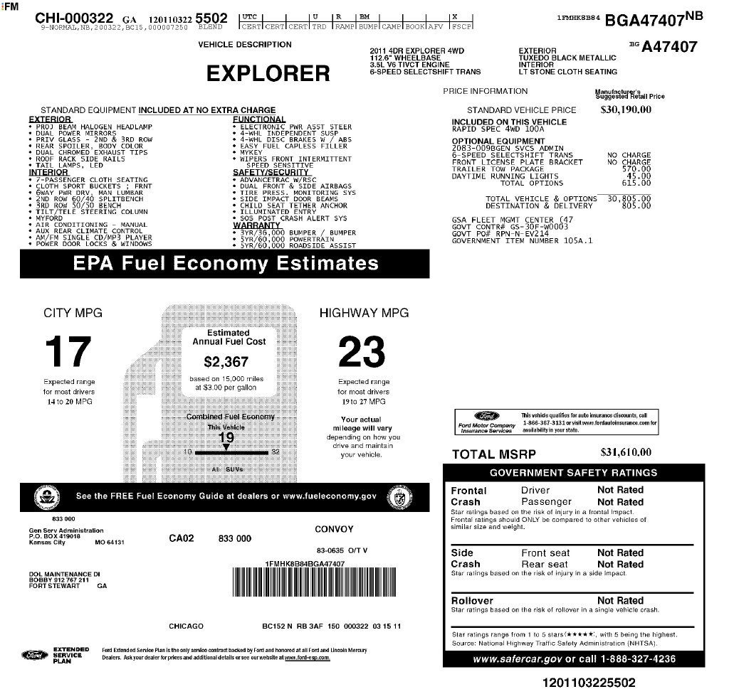2011 Ford Explorer Base