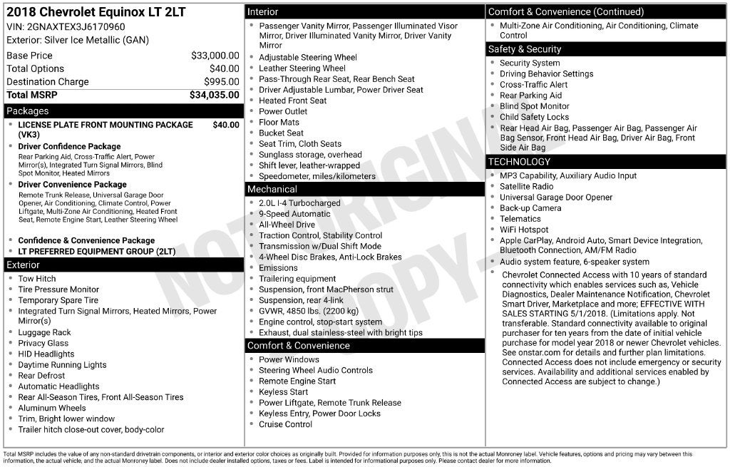 2018 Chevrolet Equinox LT