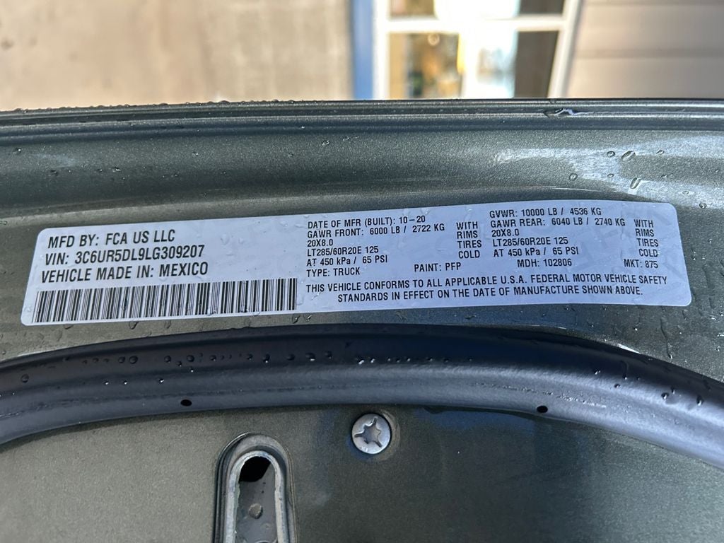 2020 RAM 2500 Big Horn Diesel Turbo 4WD