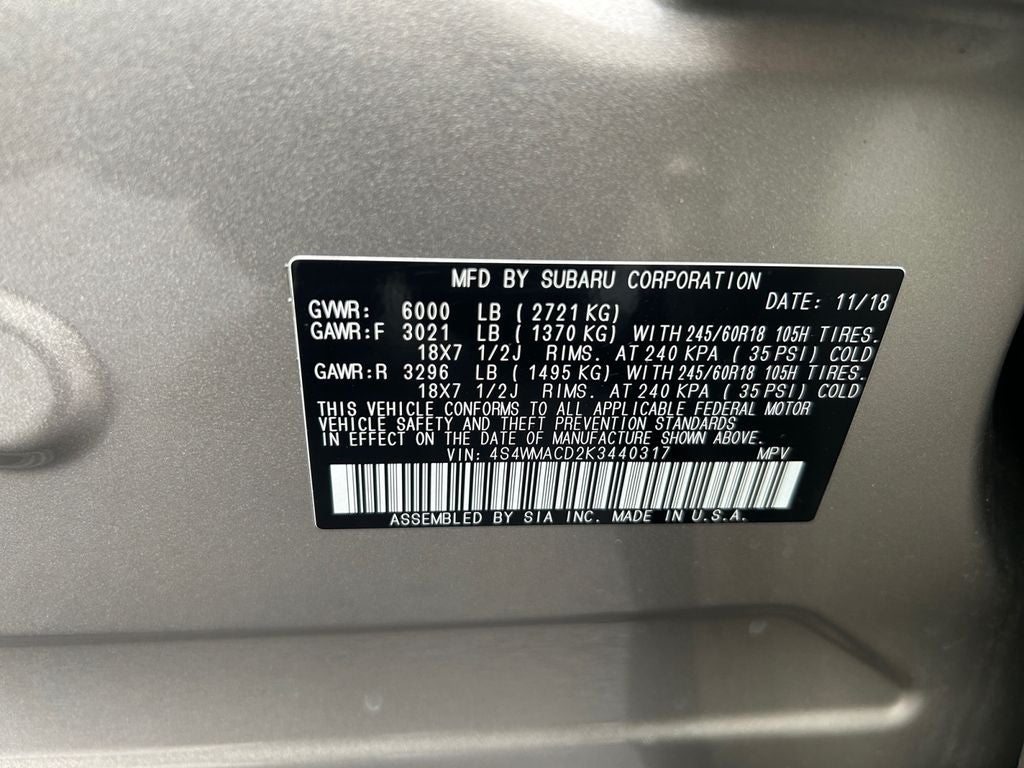 2019 Subaru Ascent Premium