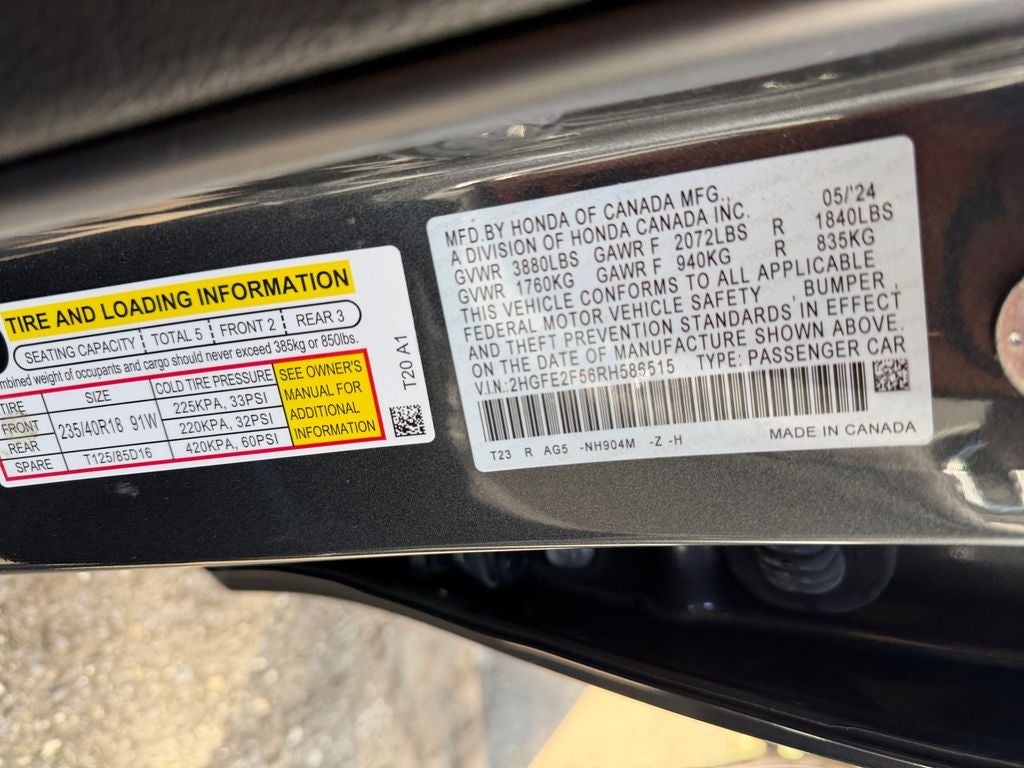 2024 Honda Civic Sport
