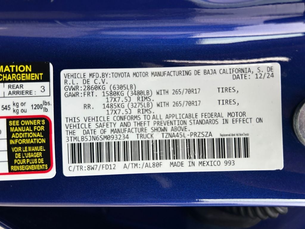 2025 Toyota Tacoma TRD Off-Road