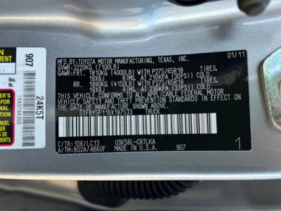 2011 Toyota Tundra LIMITED-TRD OFF ROAD