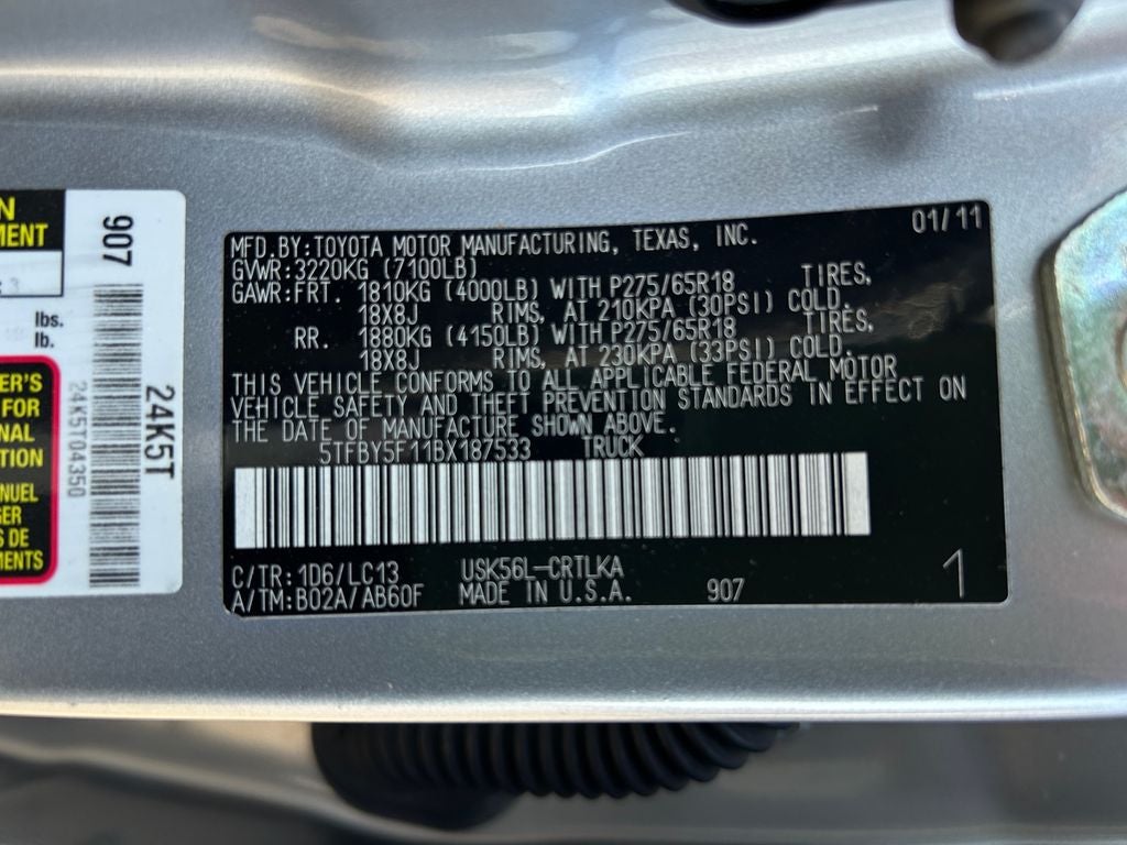 2011 Toyota Tundra LIMITED-TRD OFF ROAD