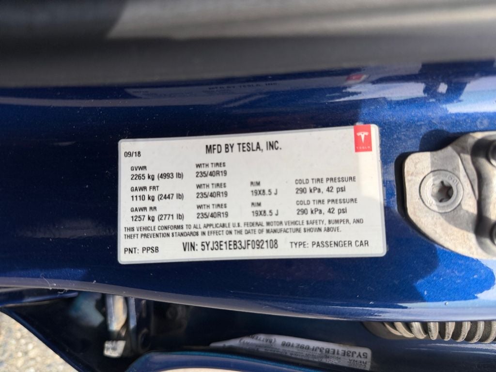 2018 Tesla Model 3 Long Range