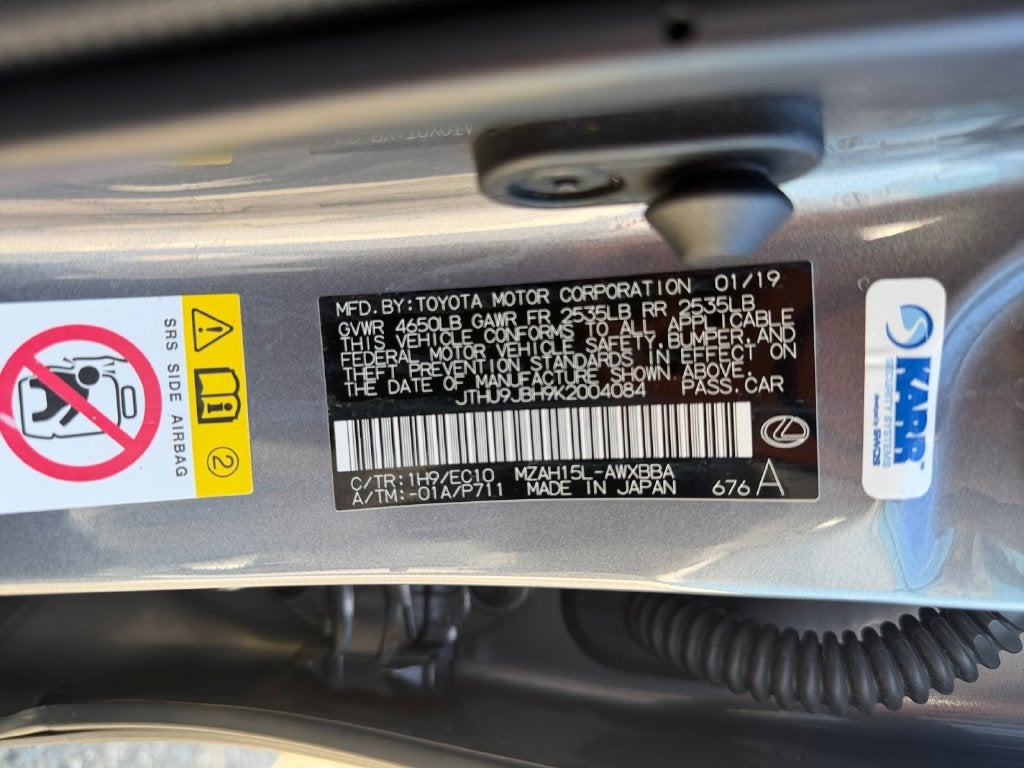 2019 Lexus UX 250h HyBrid AWD--1 Owner