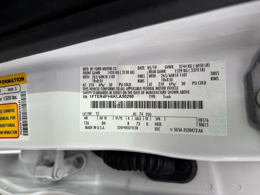 2019 Ford Ranger Lariat