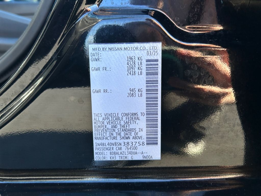 2025 Nissan Altima 2.5 SV