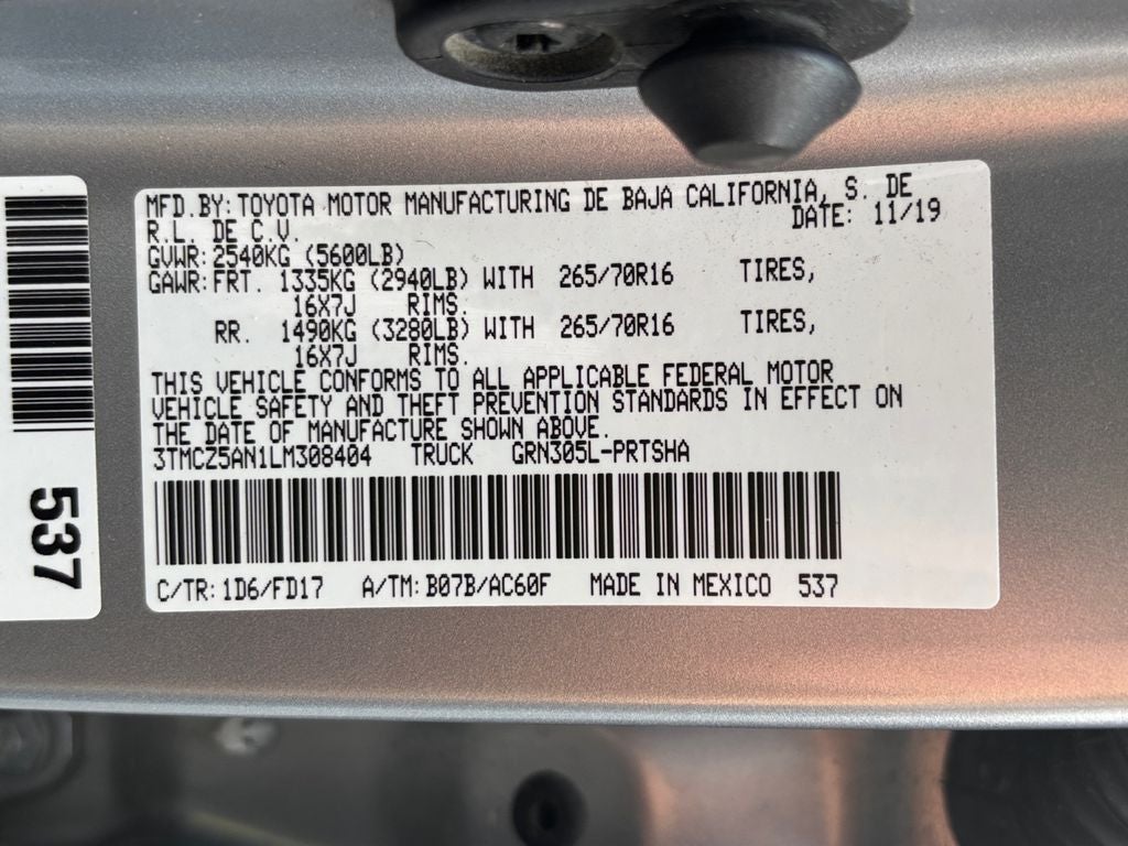 2020 Toyota Tacoma TRD Off-Road V6