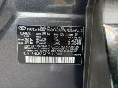 2020 Hyundai Santa Fe Limited