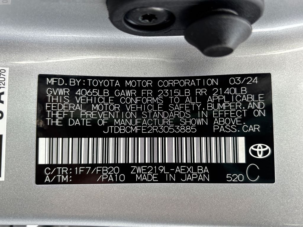 2024 Toyota Corolla Hybrid LE