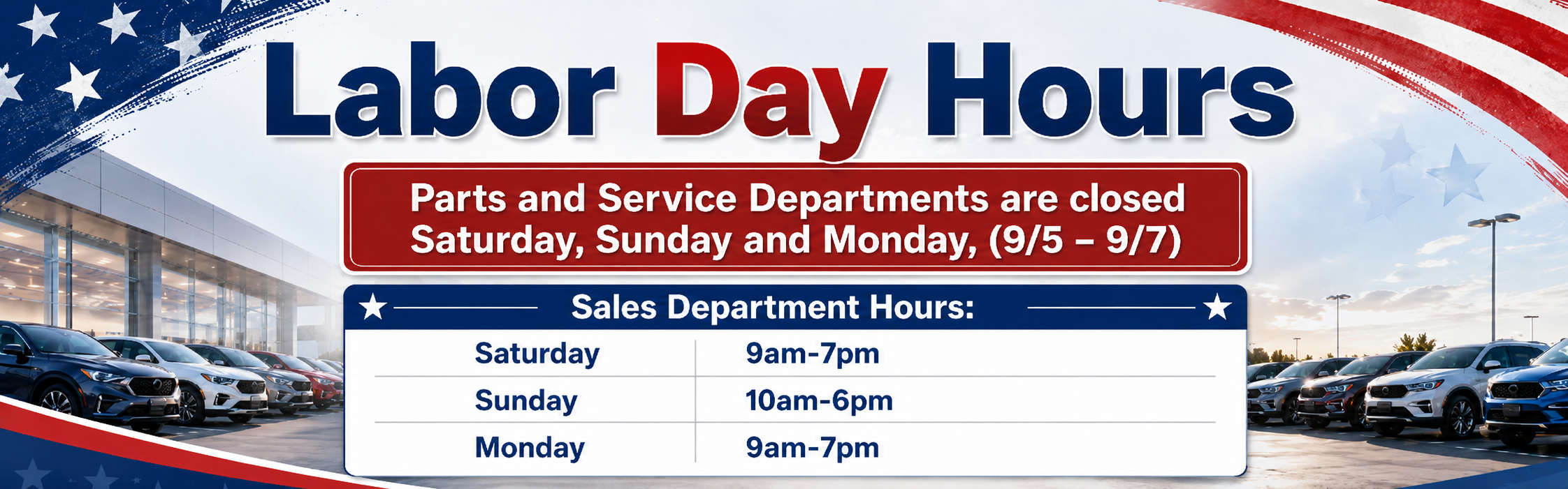 Labor Day Hours